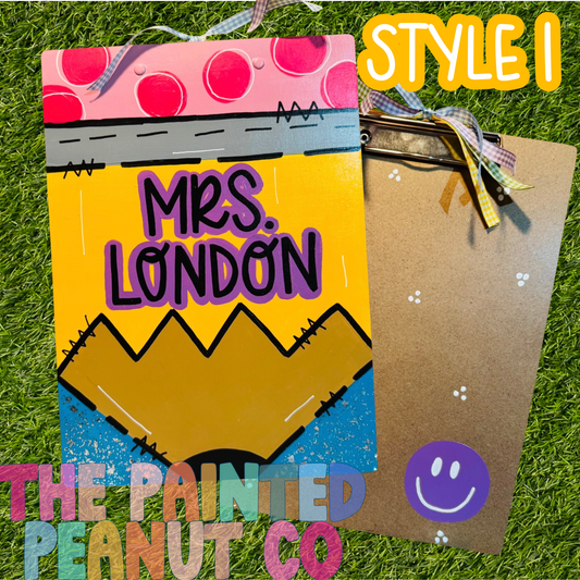 Custom hand painted Clipboard